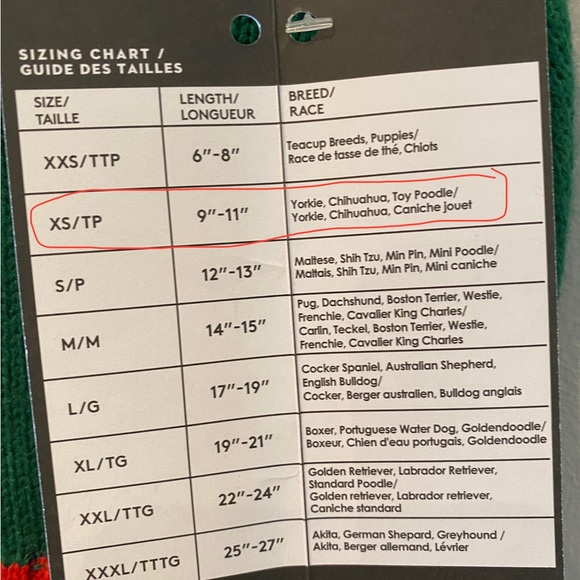 Christmas dog sweater Elf size xs yorkie chihuahua toy poodle - Picture 3 of 3